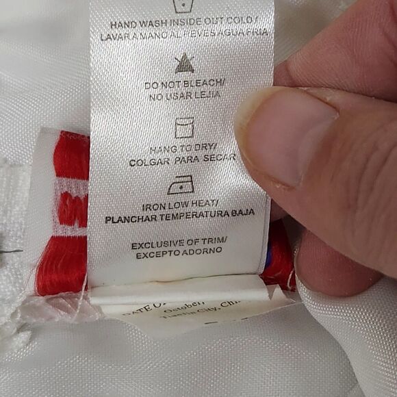 Muneca Size 7 White Party Dress Flower Girl Communion - Picture 8 of 8